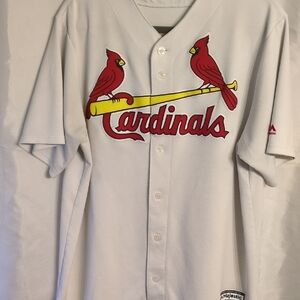 Majestic White Cardinals Jersey